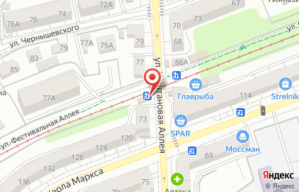 Пункт быстрого питания Кебабай в Центральном районе на карте