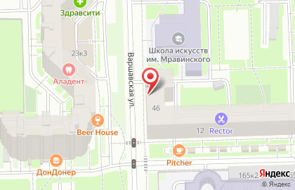 Магазин книг и канцтоваров Графит на Варшавской улице на карте