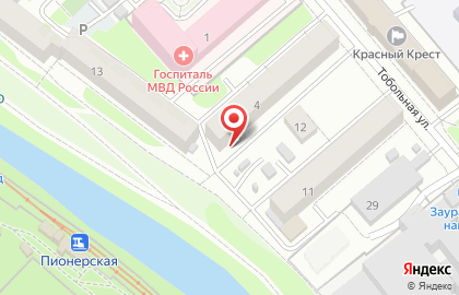 Участковый пункт полиции Отдел полиции №3, Управление МВД России по г. Кургану на улице Урицкого на карте