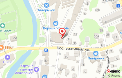 Универсам Fix Price на улице Ворошилова на карте