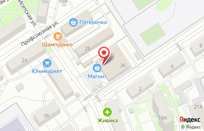 Банкомат УБРиР на улице Бородина на карте
