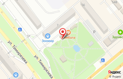 Агентство праздников Сказка на улице Тимирязева на карте