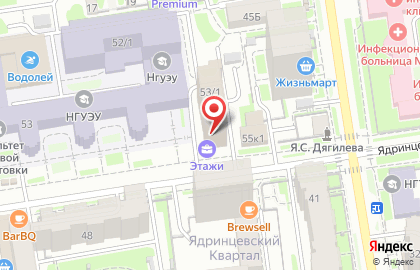 Компания Кирстрой на Ядринцевской улице на карте