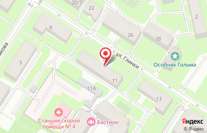 Мини-маркет Северяночка в Адмиралтейском районе на карте