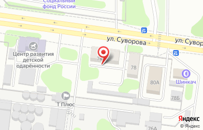 Сделка на улице Суворова на карте