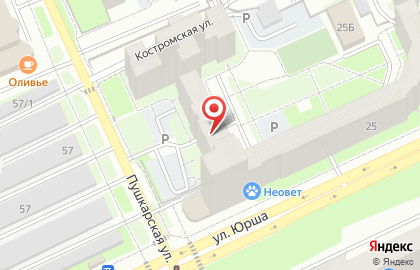 Политическая партия Новые люди в Мотовилихинском районе на карте