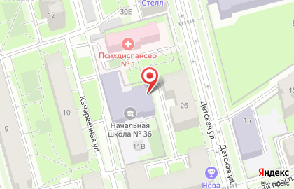 Начальная Школа # 36 на карте