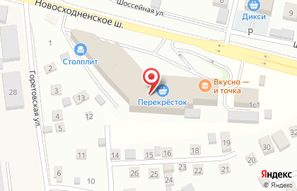 Перекресток в Химках на карте