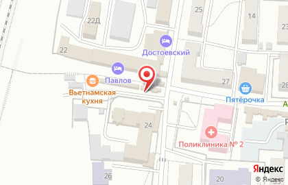 Павильон фастфудной продукции на улице Академика Павлова на карте