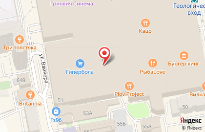 Банкомат УБРиР в Екатеринбурге на карте