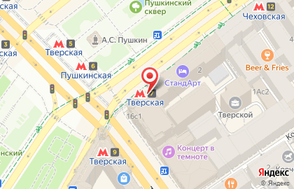 Компания Плави-Сервис на Тверской улице на карте