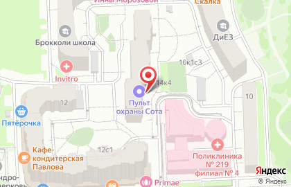 Потенциал Северо-Запад, ЗАО на карте