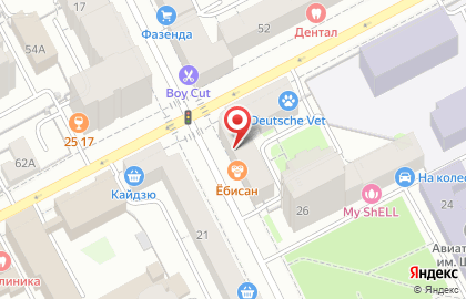 Мебельная фирма Древо на Екатерининской улице на карте