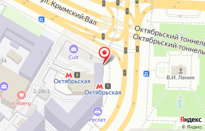 Салон связи МТС на метро Октябрьская на карте