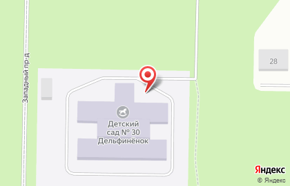 Детский сад №30 в Мурманске на карте