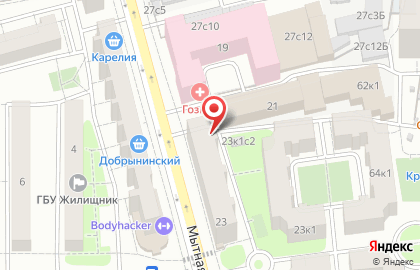 Объединенная диспетчерская служба Жилищник Даниловского района на Мытной улице на карте