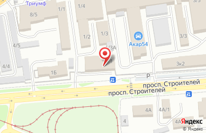 Компания Марка Ткани на проспекте Строителей на карте