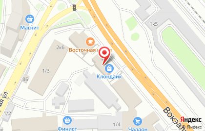 Магазин автотоваров АвтоЕвропа на Вокзальной улице на карте