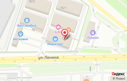 Бургер & Фрайс от Мираторг на улице Ленина на карте