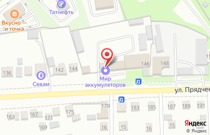 Магазин Мир аккумуляторов на улице Прядченко на карте