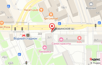 Киоск фастфудной продукции на Головинском шоссе на карте