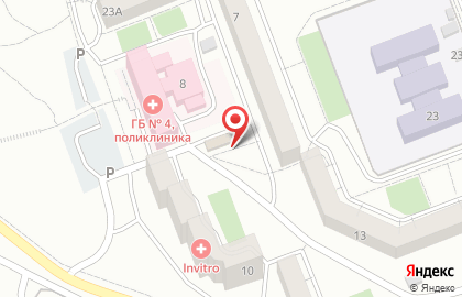 Магазин овощей и фруктов в Железнодорожном районе на карте