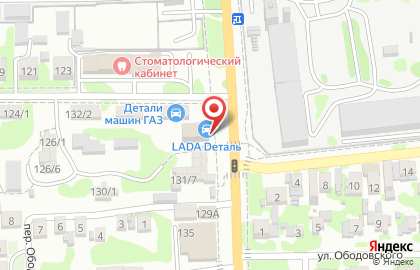 Магазин автозапчастей Lada Dеталь на Заводской улице на карте
