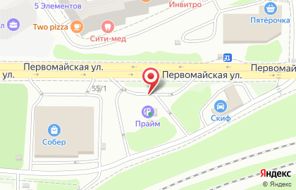 АЗС Прайм в Новосибирске на карте