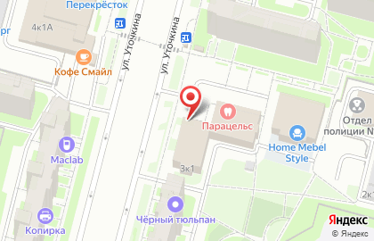 Магазин входных и межкомнатных дверей Двери Нева на улице Уточкина на карте