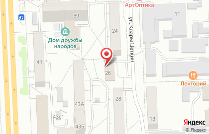 Челябинская областная организация Общероссийской общественной организации инвалидов Всероссийского ордена Трудового Красного Знамени общества слепых на карте