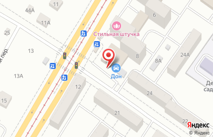 Киоск по продаже кондитерских изделий на Донбасской улице на карте