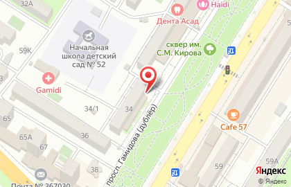Салон красоты Багира на проспекте Гамидова на карте