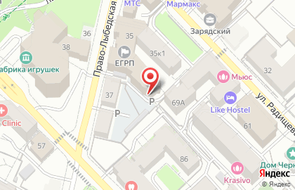 Строительная компания Интерстрой на Право-Лыбедской улице на карте
