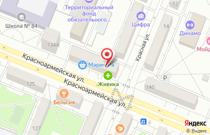Магазин разливных напитков Beerka на Красноармейской улице на карте