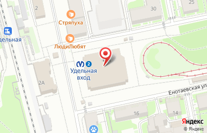 Станция Удельная на карте