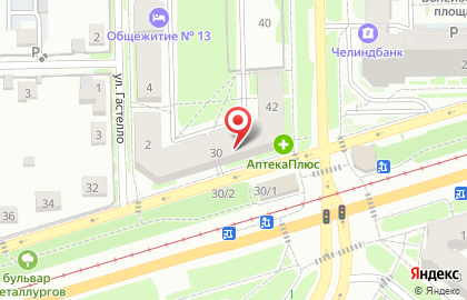 Служба заказа товаров аптечного ассортимента Аптека.ру в Металлургическом районе на карте
