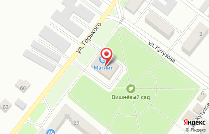 Супермаркет Магнит на улице Горького на карте