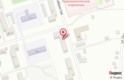 Почтовое отделение №801 на улице Декабристов на карте