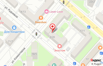Эдем на улице Коминтерна на карте