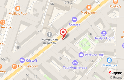 Гольфстрим на Загородном проспекте на карте