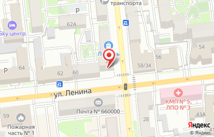 Салон цветов Флористик в Центральном районе на карте