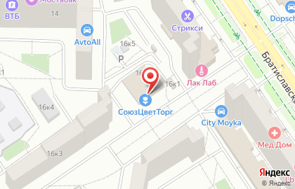 Сеть магазинов автотоваров и запчастей Autodoc.ru на Братиславской улице на карте