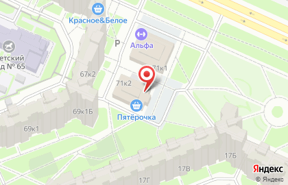 Школа танцев Rostok в Красносельском районе на карте