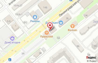 Магазин Сантехопт на улице Ленинградской на карте
