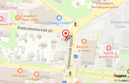 Продовольственный магазин в Фрунзенском районе на карте