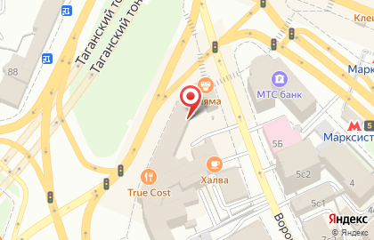 Японский ресторан Нияма на метро Таганская на карте