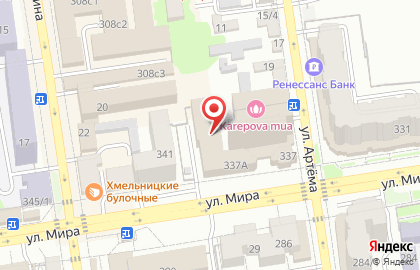 Магнит на улице Мира на карте