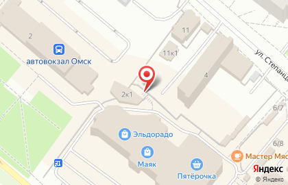 Киоск по ремонту обуви, Кировский округ на проспекте Комарова на карте