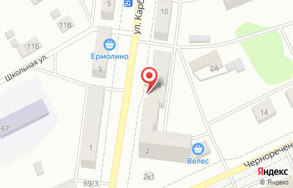 Магазин Вектор на улице Карбышева на карте