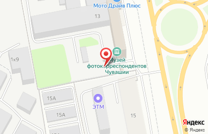 Автостоянка на проспекте Яковлева, 13а на карте